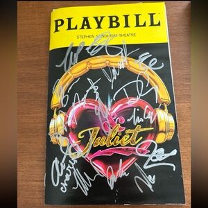 & Juliet Playbill signed by cast including Charli D’Amelio